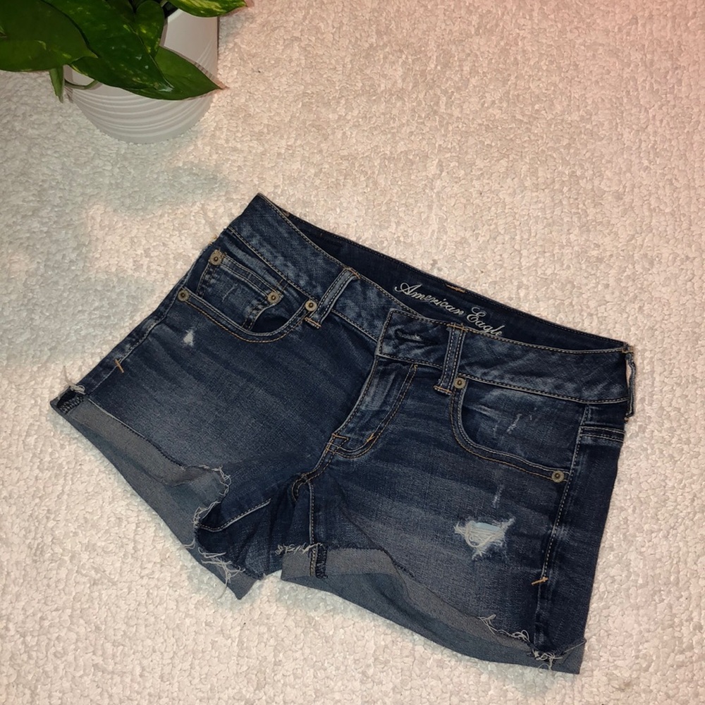 American Eagle Washed Jean Shorts